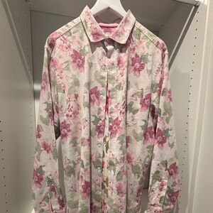 Tommy Bahama, Size XL  linen floral shirt